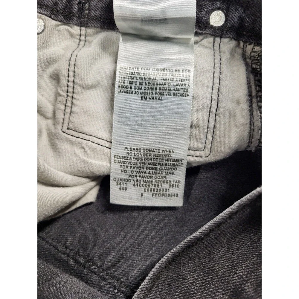 Levi's 514 Slim Straight Jeans – Size 32x32 – Dark Gray / Washed Black